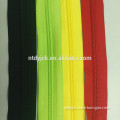 Open end nylon plastic zipper for garments